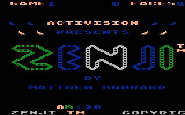 Zenji (1984) (Atari) Screenshot
